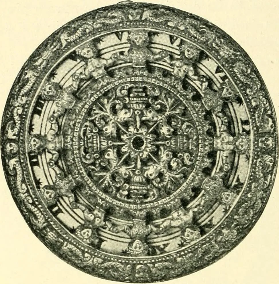 An illustration from Old clocks and watches & their makers, being an historical and descriptive account of the different styles of clocks and watches of the past, in England and abroad, to which is added a list of ten thousand makers, 1904, leaf 81