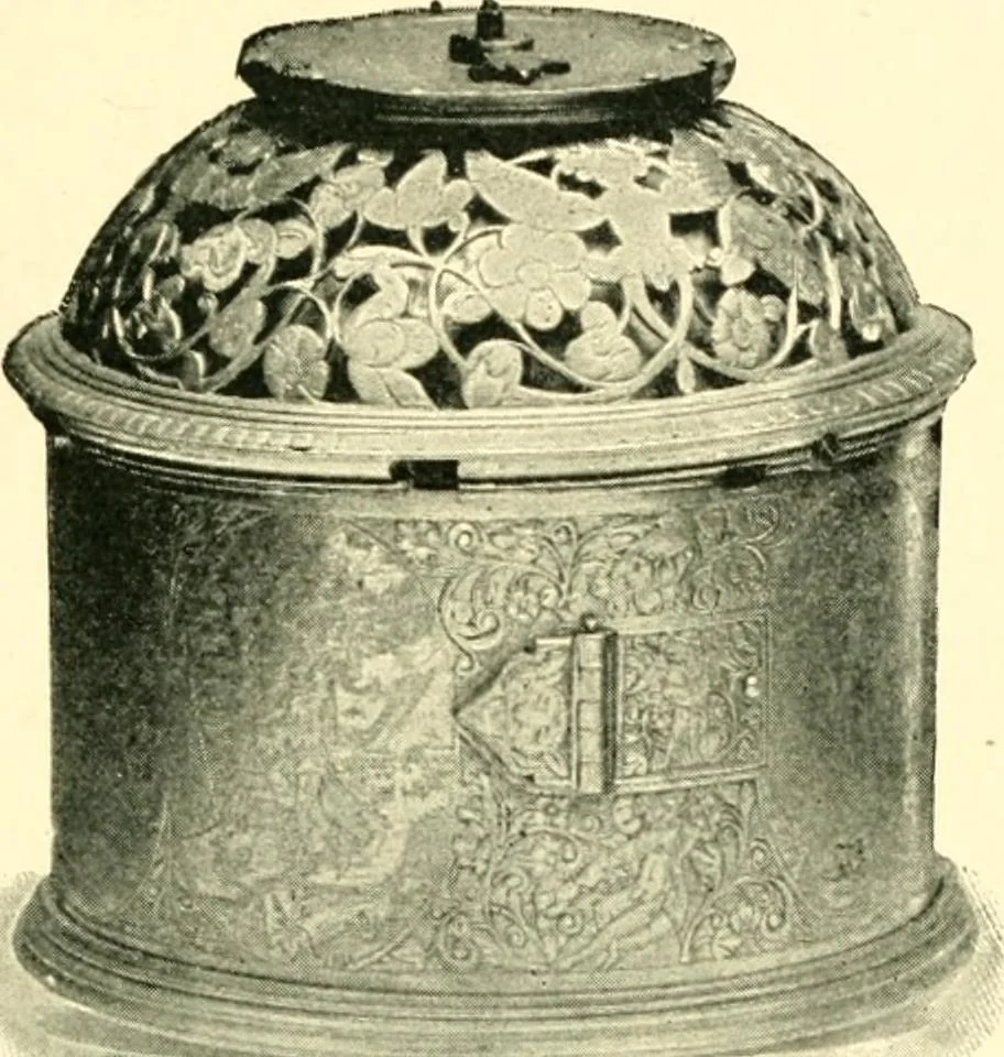 An illustration from Old clocks and watches & their makers, being an historical and descriptive account of the different styles of clocks and watches of the past, in England and abroad, to which is added a list of ten thousand makers, 1904, leaf 82