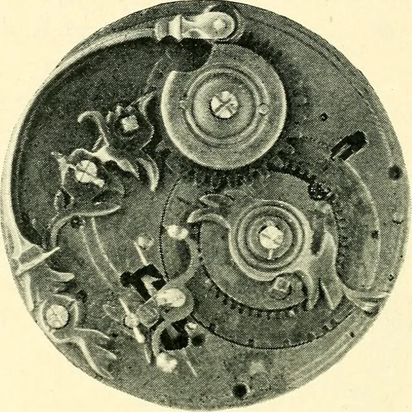 An illustration from Old clocks and watches & their makers, being an historical and descriptive account of the different styles of clocks and watches of the past, in England and abroad, to which is added a list of ten thousand makers, 1904, leaf 87