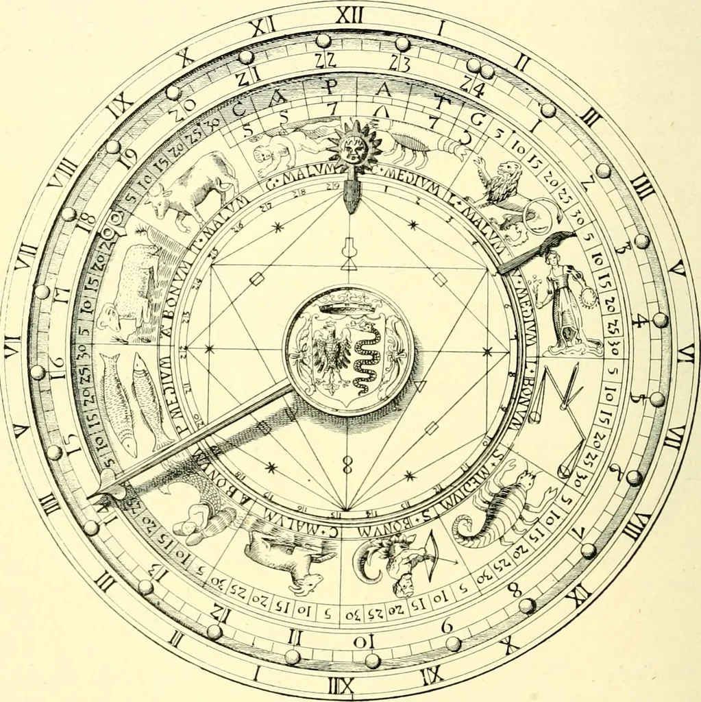 An illustration from Old clocks and watches & their makers, being an historical and descriptive account of the different styles of clocks and watches of the past, in England and abroad, to which is added a list of ten thousand makers, 1904, leaf 95