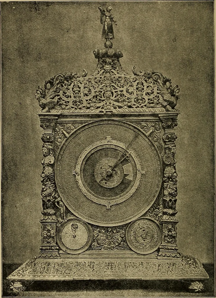 An illustration from Old clocks and watches & their makers : being an historical and descriptive account of the different styles of clocks and watches of the past, in England and abroad, to which is added a list of nearly twelve thousand makers, 1922, leaf 103