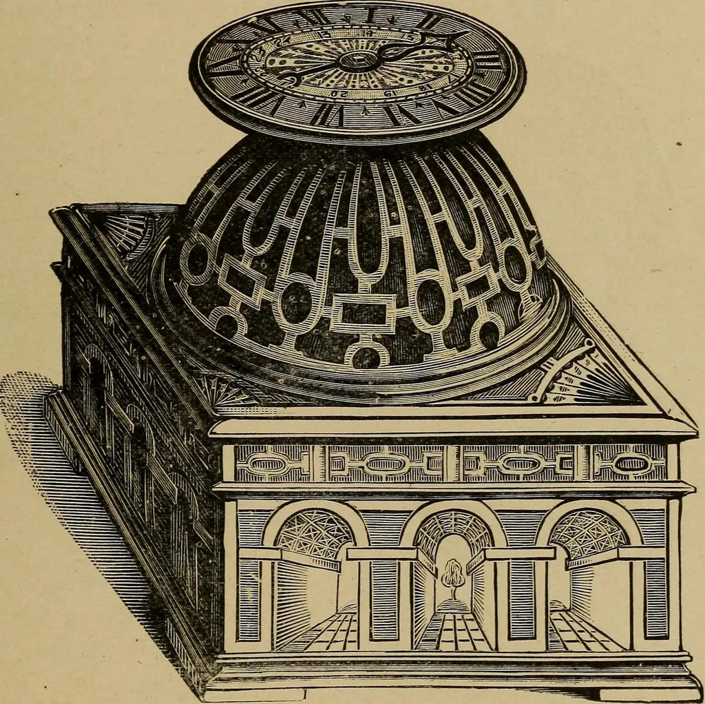An illustration from Old clocks and watches & their makers : being an historical and descriptive account of the different styles of clocks and watches of the past, in England and abroad, to which is added a list of nearly twelve thousand makers, 1922, leaf 120