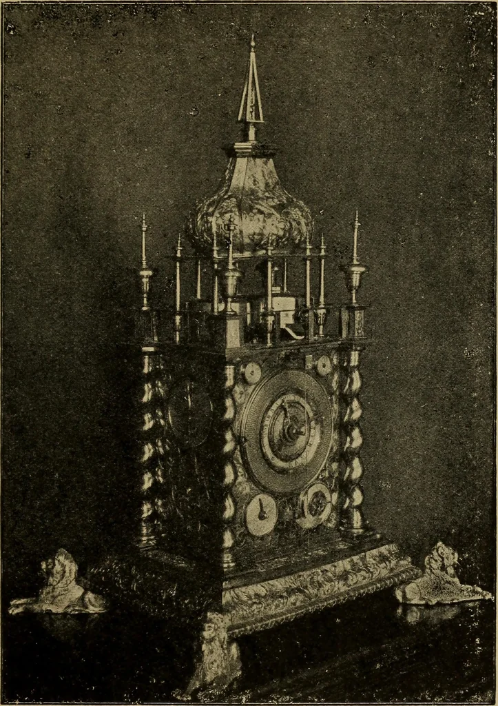 An illustration from Old clocks and watches & their makers : being an historical and descriptive account of the different styles of clocks and watches of the past, in England and abroad, to which is added a list of nearly twelve thousand makers, 1922, leaf 126