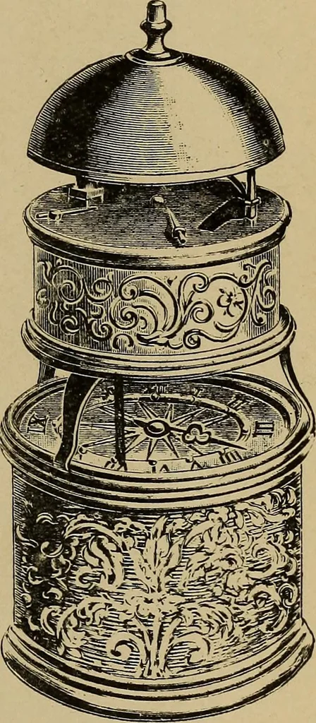 An illustration from Old clocks and watches & their makers : being an historical and descriptive account of the different styles of clocks and watches of the past, in England and abroad, to which is added a list of nearly twelve thousand makers, 1922, leaf 128