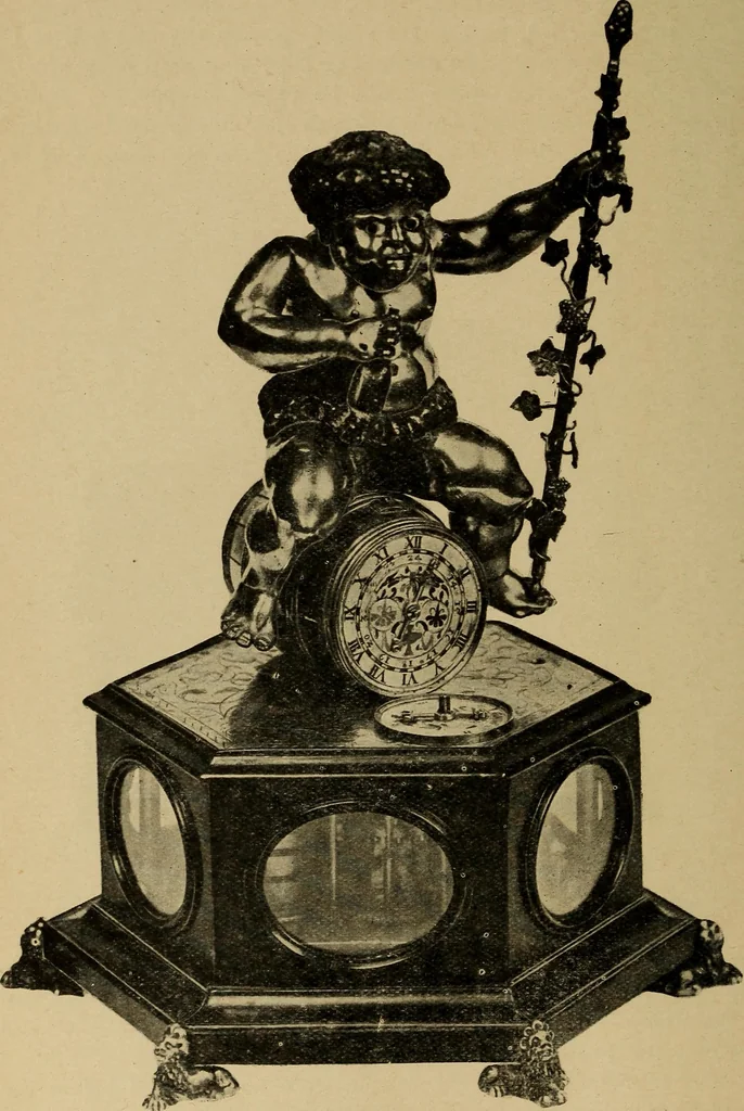 An illustration from Old clocks and watches & their makers : being an historical and descriptive account of the different styles of clocks and watches of the past, in England and abroad, to which is added a list of nearly twelve thousand makers, 1922, leaf 131