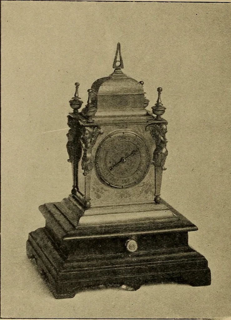 An illustration from Old clocks and watches & their makers : being an historical and descriptive account of the different styles of clocks and watches of the past, in England and abroad, to which is added a list of nearly twelve thousand makers, 1922, leaf 139
