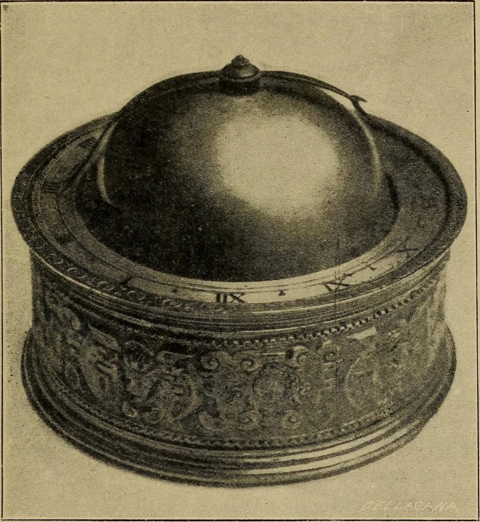 An illustration from Old clocks and watches & their makers : being an historical and descriptive account of the different styles of clocks and watches of the past, in England and abroad, to which is added a list of nearly twelve thousand makers, 1922, leaf 144
