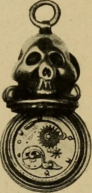 An illustration from Old clocks and watches & their makers : being an historical and descriptive account of the different styles of clocks and watches of the past, in England and abroad, to which is added a list of nearly twelve thousand makers, 1922, leaf 148