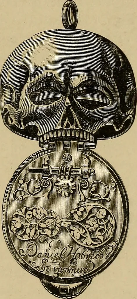 An illustration from Old clocks and watches & their makers : being an historical and descriptive account of the different styles of clocks and watches of the past, in England and abroad, to which is added a list of nearly twelve thousand makers, 1922, leaf 148