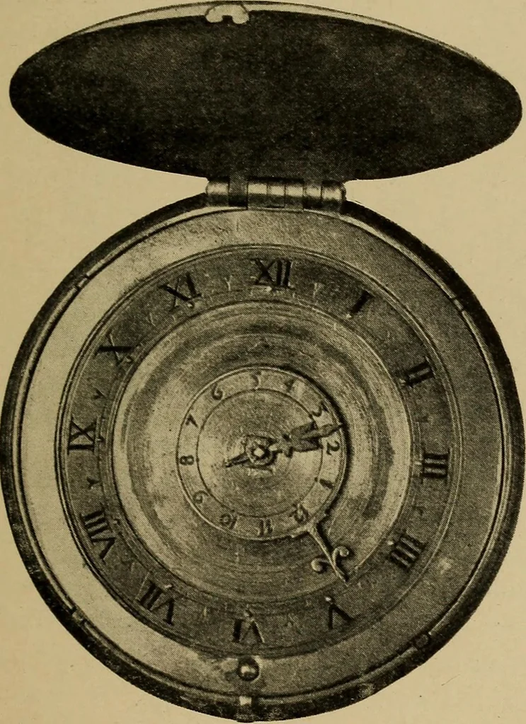 An illustration from Old clocks and watches & their makers : being an historical and descriptive account of the different styles of clocks and watches of the past, in England and abroad, to which is added a list of nearly twelve thousand makers, 1922, leaf 152