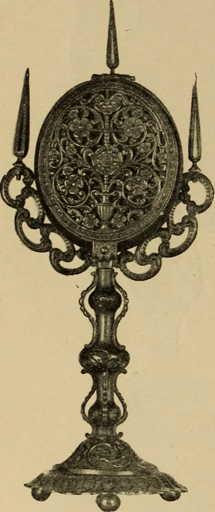 An illustration from Old clocks and watches & their makers : being an historical and descriptive account of the different styles of clocks and watches of the past, in England and abroad, to which is added a list of nearly twelve thousand makers, 1922, leaf 155