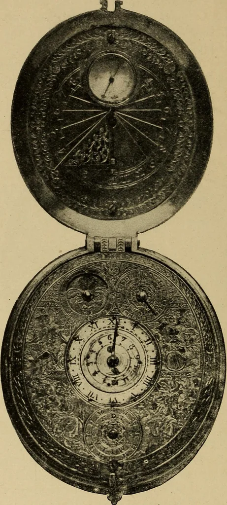 An illustration from Old clocks and watches & their makers : being an historical and descriptive account of the different styles of clocks and watches of the past, in England and abroad, to which is added a list of nearly twelve thousand makers, 1922, leaf 159