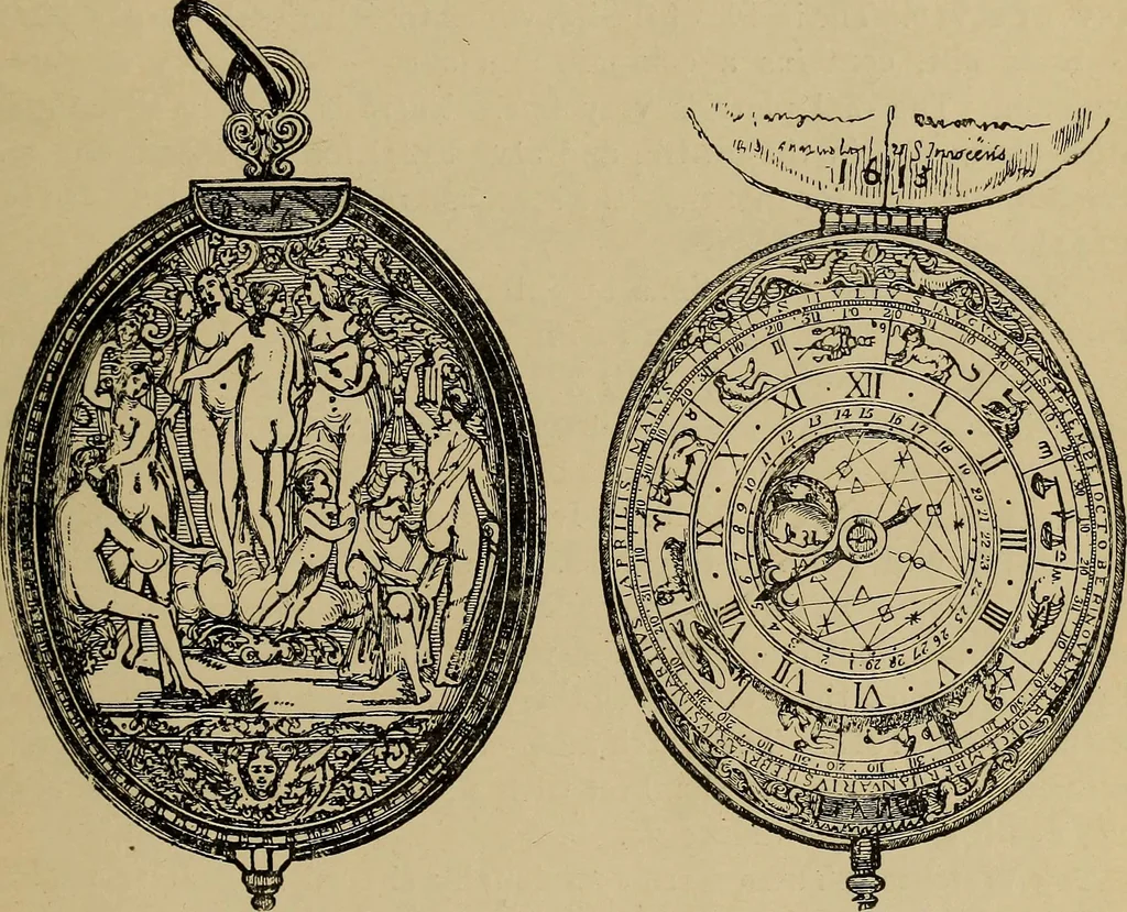 An illustration from Old clocks and watches & their makers : being an historical and descriptive account of the different styles of clocks and watches of the past, in England and abroad, to which is added a list of nearly twelve thousand makers, 1922, leaf 160