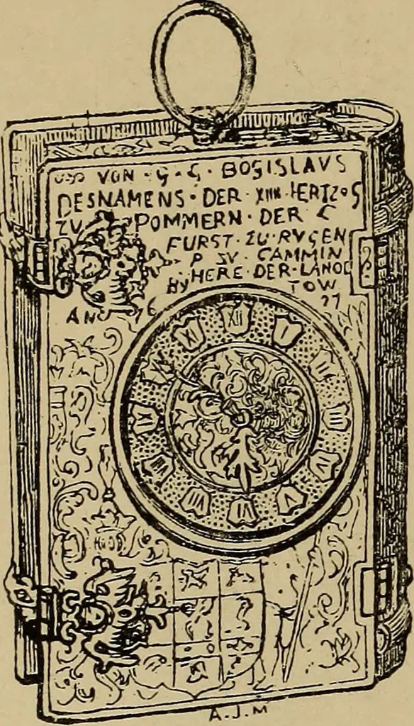 An illustration from Old clocks and watches & their makers : being an historical and descriptive account of the different styles of clocks and watches of the past, in England and abroad, to which is added a list of nearly twelve thousand makers, 1922, leaf 163