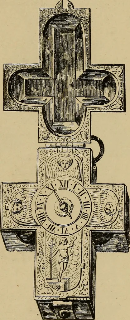 An illustration from Old clocks and watches & their makers : being an historical and descriptive account of the different styles of clocks and watches of the past, in England and abroad, to which is added a list of nearly twelve thousand makers, 1922, leaf 164