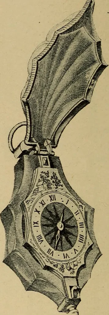 An illustration from Old clocks and watches & their makers : being an historical and descriptive account of the different styles of clocks and watches of the past, in England and abroad, to which is added a list of nearly twelve thousand makers, 1922, leaf 165