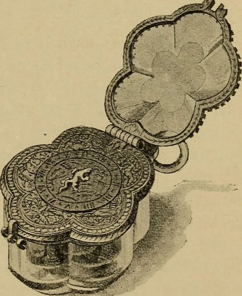 An illustration from Old clocks and watches & their makers : being an historical and descriptive account of the different styles of clocks and watches of the past, in England and abroad, to which is added a list of nearly twelve thousand makers, 1922, leaf 166
