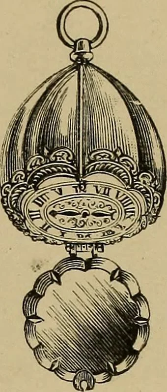 An illustration from Old clocks and watches & their makers : being an historical and descriptive account of the different styles of clocks and watches of the past, in England and abroad, to which is added a list of nearly twelve thousand makers, 1922, leaf 170