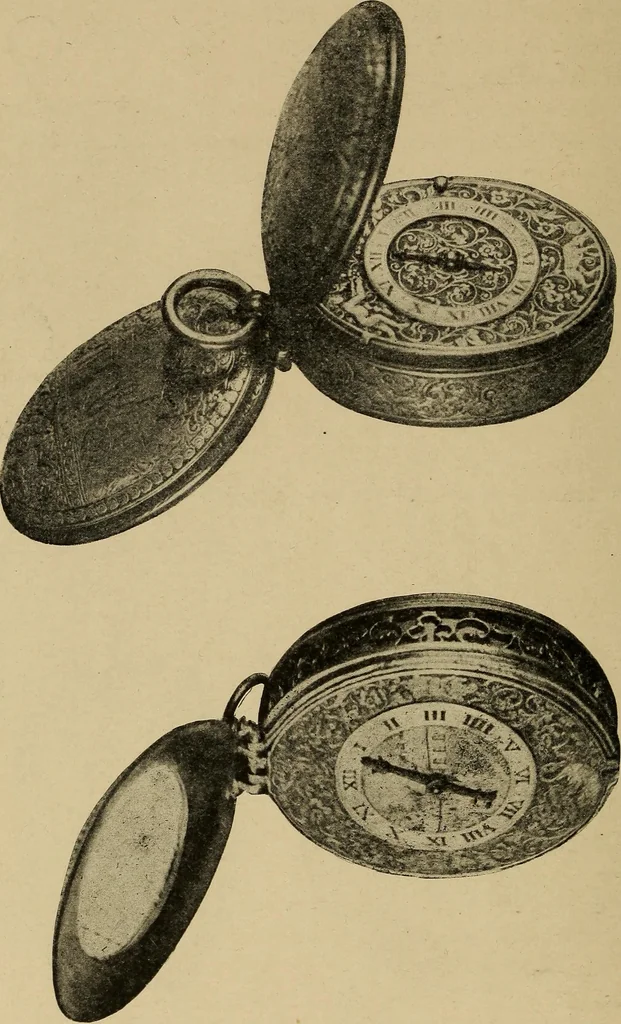 An illustration from Old clocks and watches & their makers : being an historical and descriptive account of the different styles of clocks and watches of the past, in England and abroad, to which is added a list of nearly twelve thousand makers, 1922, leaf 179