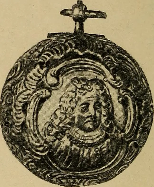 An illustration from Old clocks and watches & their makers : being an historical and descriptive account of the different styles of clocks and watches of the past, in England and abroad, to which is added a list of nearly twelve thousand makers, 1922, leaf 183