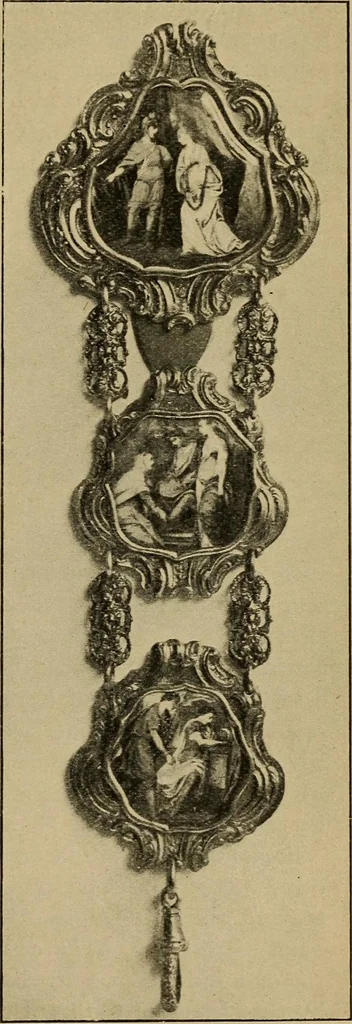 An illustration from Old clocks and watches & their makers : being an historical and descriptive account of the different styles of clocks and watches of the past, in England and abroad, to which is added a list of nearly twelve thousand makers, 1922, leaf 188