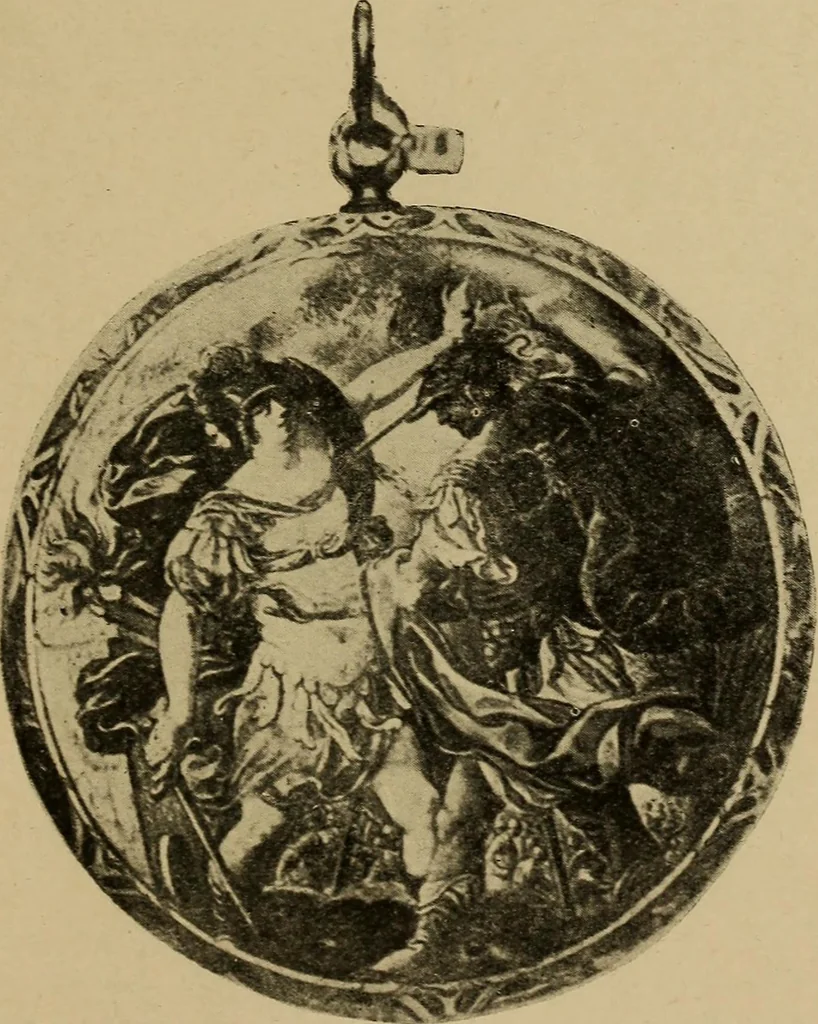 An illustration from Old clocks and watches & their makers : being an historical and descriptive account of the different styles of clocks and watches of the past, in England and abroad, to which is added a list of nearly twelve thousand makers, 1922, leaf 194
