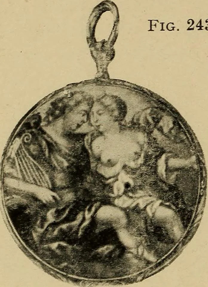 An illustration from Old clocks and watches & their makers : being an historical and descriptive account of the different styles of clocks and watches of the past, in England and abroad, to which is added a list of nearly twelve thousand makers, 1922, leaf 201