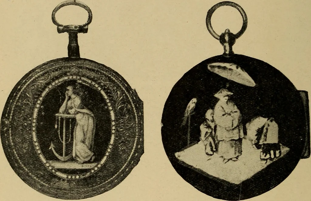 An illustration from Old clocks and watches & their makers : being an historical and descriptive account of the different styles of clocks and watches of the past, in England and abroad, to which is added a list of nearly twelve thousand makers, 1922, leaf 207