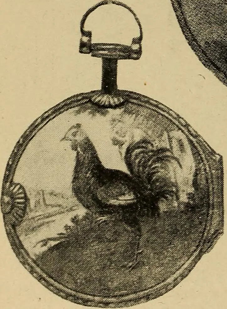 An illustration from Old clocks and watches & their makers : being an historical and descriptive account of the different styles of clocks and watches of the past, in England and abroad, to which is added a list of nearly twelve thousand makers, 1922, leaf 213