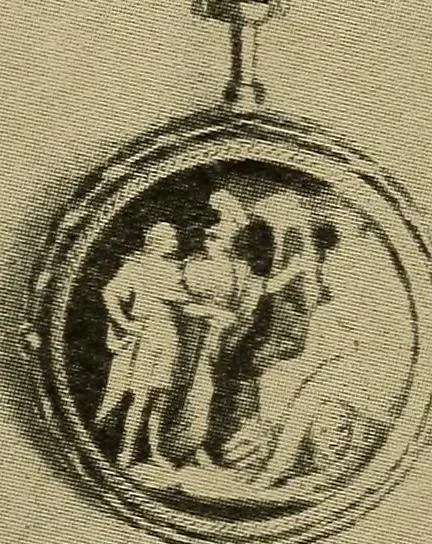An illustration from Old clocks and watches & their makers : being an historical and descriptive account of the different styles of clocks and watches of the past, in England and abroad, to which is added a list of nearly twelve thousand makers, 1922, leaf 216