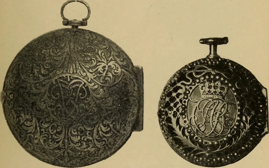 An illustration from Old clocks and watches & their makers : being an historical and descriptive account of the different styles of clocks and watches of the past, in England and abroad, to which is added a list of nearly twelve thousand makers, 1922, leaf 222
