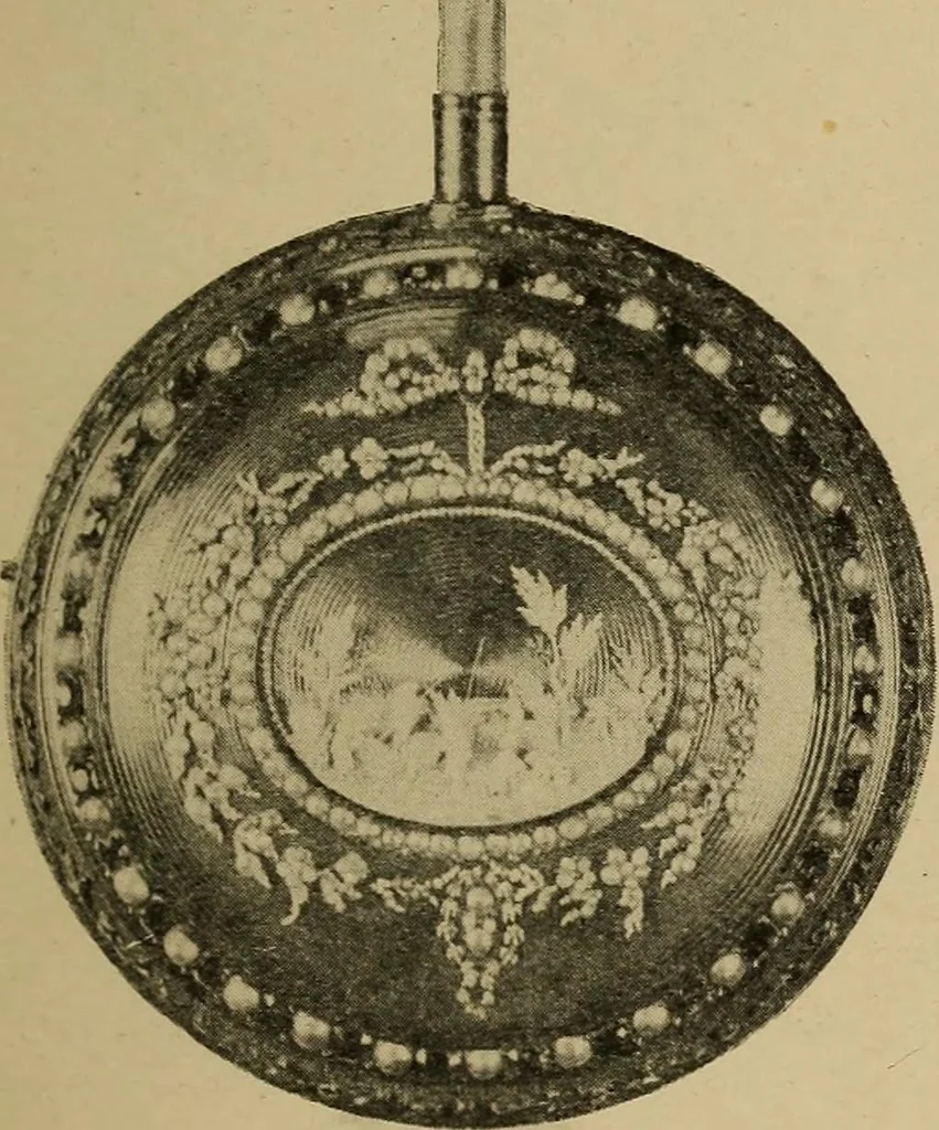 An illustration from Old clocks and watches & their makers : being an historical and descriptive account of the different styles of clocks and watches of the past, in England and abroad, to which is added a list of nearly twelve thousand makers, 1922, leaf 226