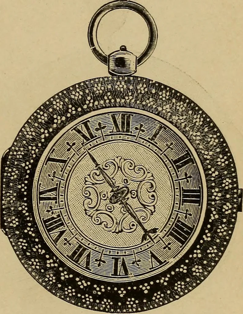 An illustration from Old clocks and watches & their makers : being an historical and descriptive account of the different styles of clocks and watches of the past, in England and abroad, to which is added a list of nearly twelve thousand makers, 1922, leaf 232