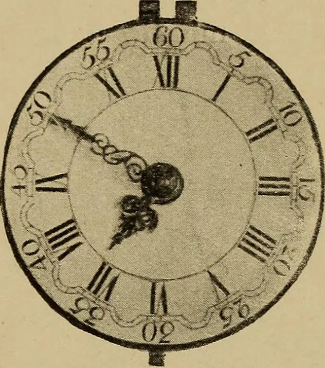 An illustration from Old clocks and watches & their makers : being an historical and descriptive account of the different styles of clocks and watches of the past, in England and abroad, to which is added a list of nearly twelve thousand makers, 1922, leaf 236