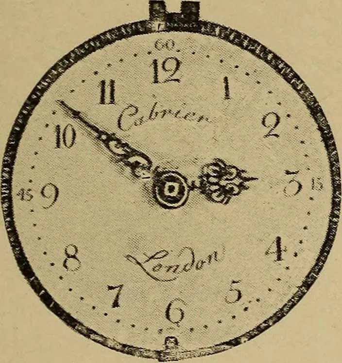 An illustration from Old clocks and watches & their makers : being an historical and descriptive account of the different styles of clocks and watches of the past, in England and abroad, to which is added a list of nearly twelve thousand makers, 1922, leaf 236