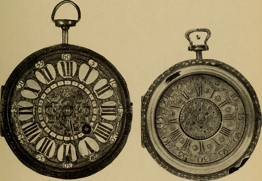 An illustration from Old clocks and watches & their makers : being an historical and descriptive account of the different styles of clocks and watches of the past, in England and abroad, to which is added a list of nearly twelve thousand makers, 1922, leaf 238