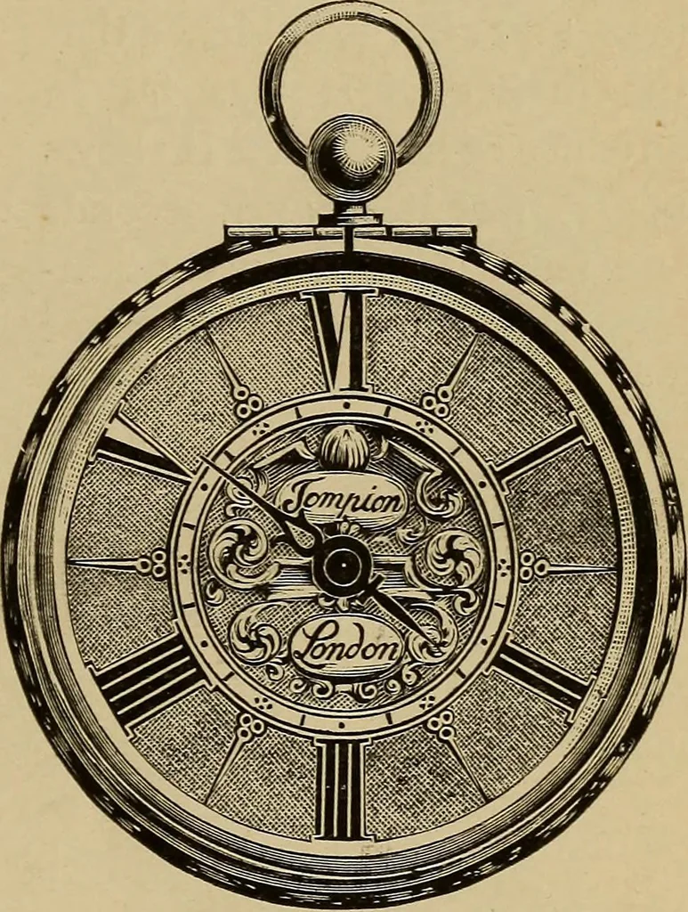 An illustration from Old clocks and watches & their makers : being an historical and descriptive account of the different styles of clocks and watches of the past, in England and abroad, to which is added a list of nearly twelve thousand makers, 1922, leaf 240