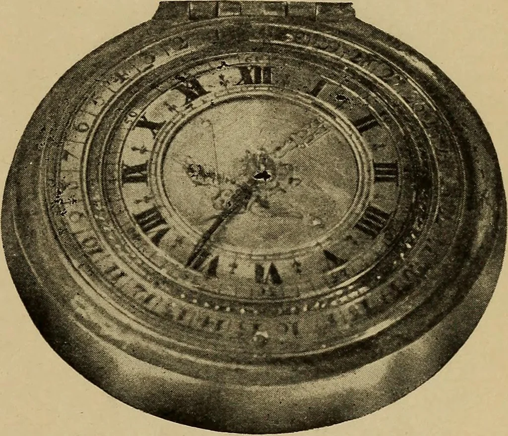 An illustration from Old clocks and watches & their makers : being an historical and descriptive account of the different styles of clocks and watches of the past, in England and abroad, to which is added a list of nearly twelve thousand makers, 1922, leaf 242