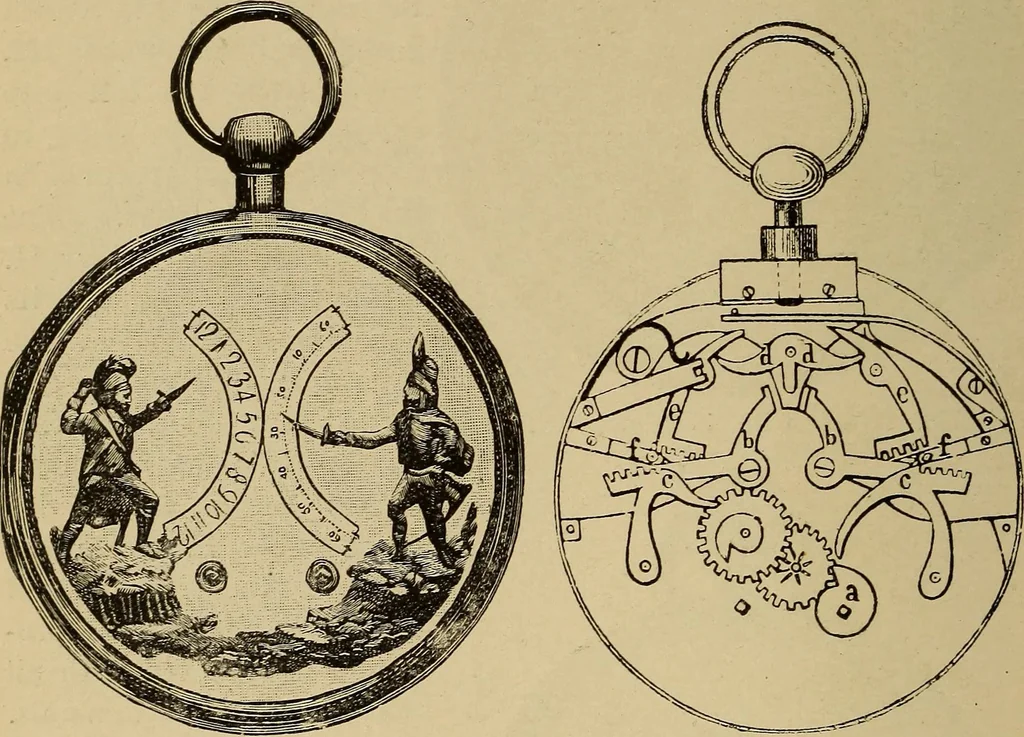 An illustration from Old clocks and watches & their makers : being an historical and descriptive account of the different styles of clocks and watches of the past, in England and abroad, to which is added a list of nearly twelve thousand makers, 1922, leaf 247