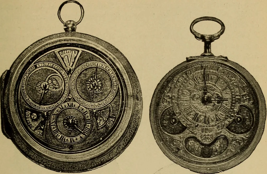 An illustration from Old clocks and watches & their makers : being an historical and descriptive account of the different styles of clocks and watches of the past, in England and abroad, to which is added a list of nearly twelve thousand makers, 1922, leaf 254