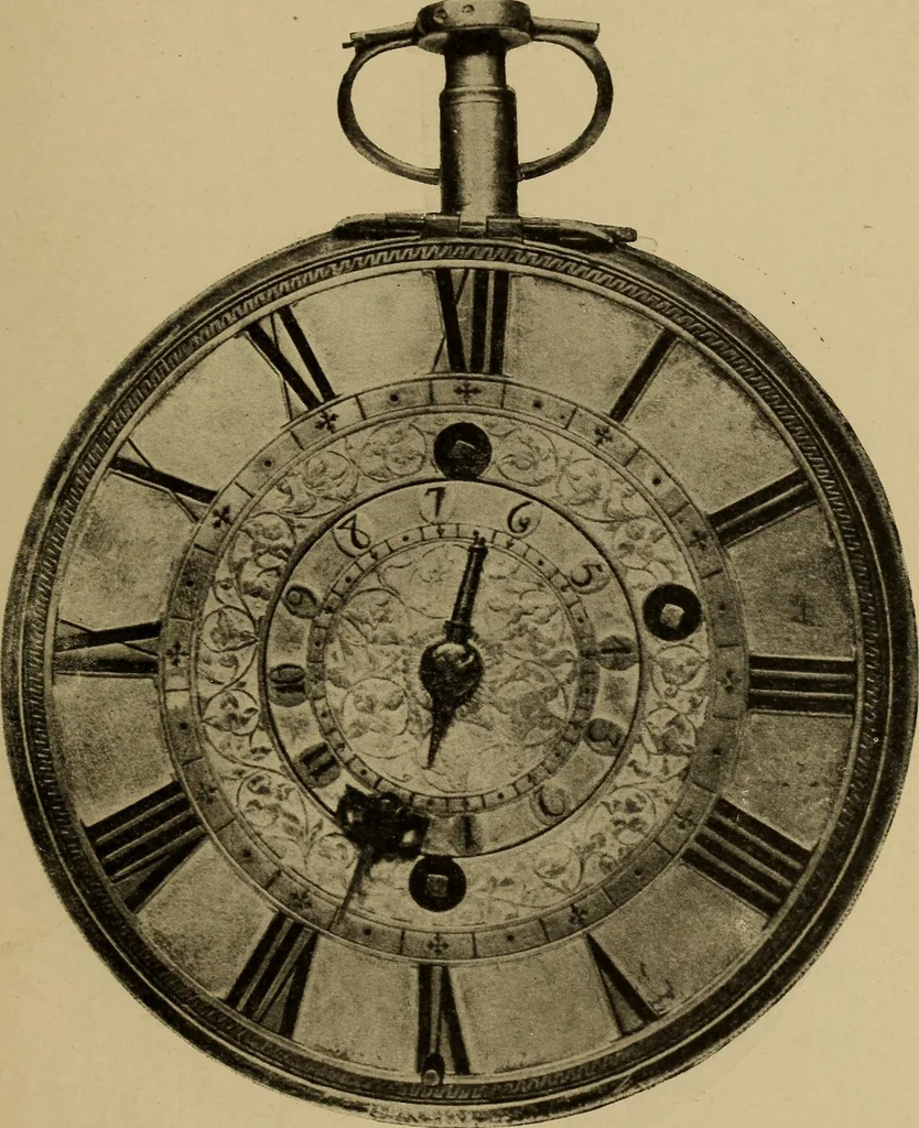 An illustration from Old clocks and watches & their makers : being an historical and descriptive account of the different styles of clocks and watches of the past, in England and abroad, to which is added a list of nearly twelve thousand makers, 1922, leaf 262
