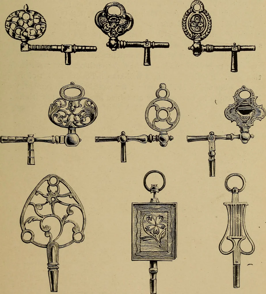 An illustration from Old clocks and watches & their makers : being an historical and descriptive account of the different styles of clocks and watches of the past, in England and abroad, to which is added a list of nearly twelve thousand makers, 1922, leaf 264