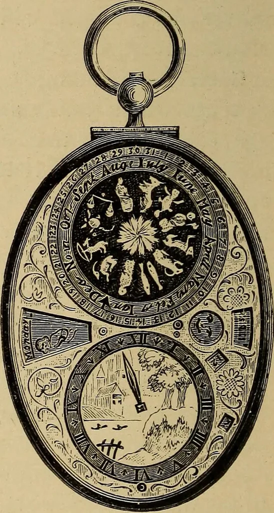An illustration from Old clocks and watches & their makers : being an historical and descriptive account of the different styles of clocks and watches of the past, in England and abroad, to which is added a list of nearly twelve thousand makers, 1922, leaf 271