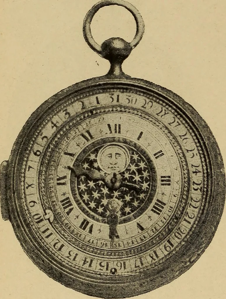 An illustration from Old clocks and watches & their makers : being an historical and descriptive account of the different styles of clocks and watches of the past, in England and abroad, to which is added a list of nearly twelve thousand makers, 1922, leaf 273