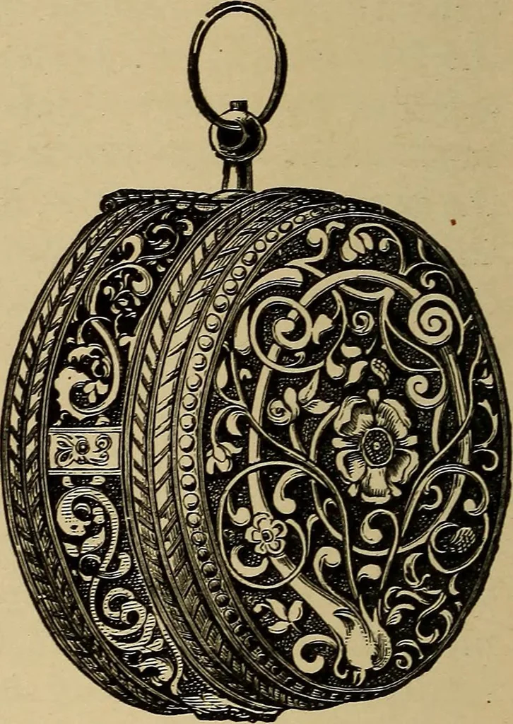 An illustration from Old clocks and watches & their makers : being an historical and descriptive account of the different styles of clocks and watches of the past, in England and abroad, to which is added a list of nearly twelve thousand makers, 1922, leaf 275