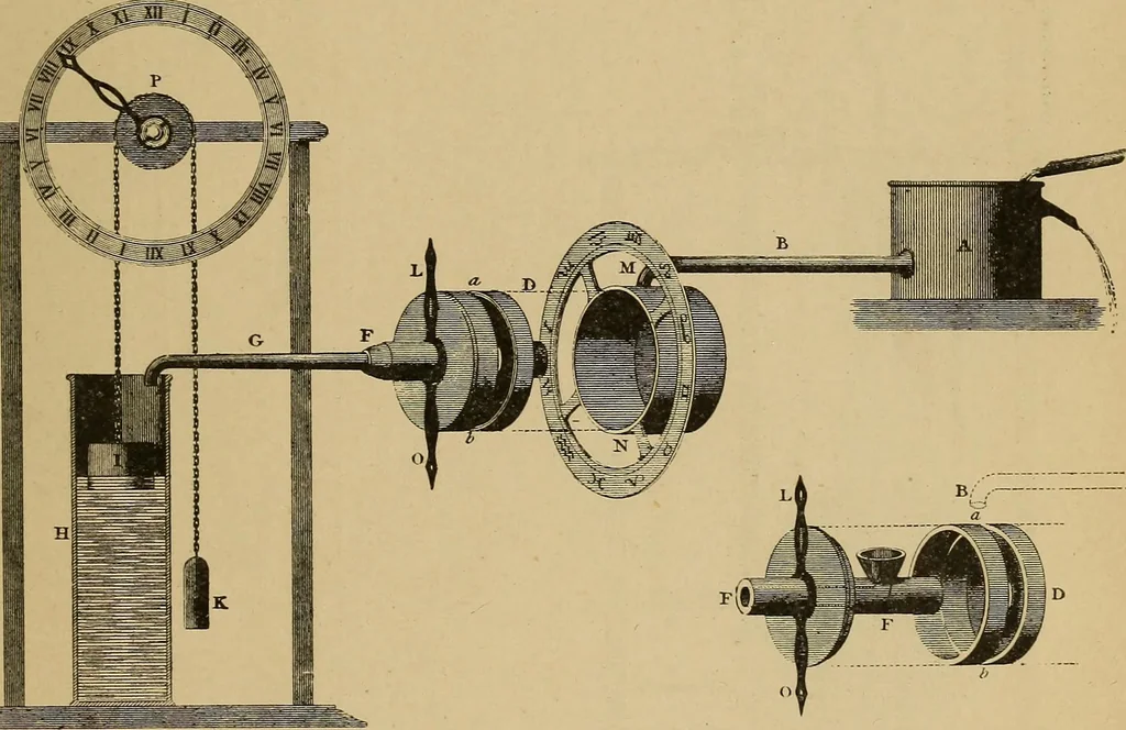 An illustration from Old clocks and watches & their makers : being an historical and descriptive account of the different styles of clocks and watches of the past, in England and abroad, to which is added a list of nearly twelve thousand makers, 1922, leaf 28