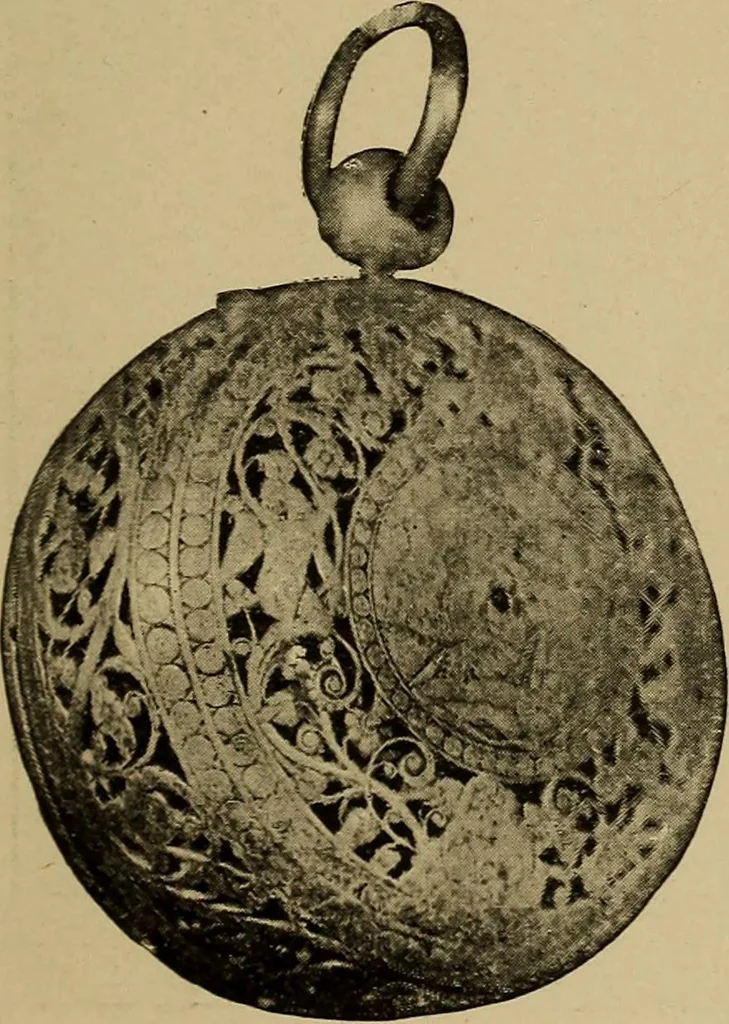An illustration from Old clocks and watches & their makers : being an historical and descriptive account of the different styles of clocks and watches of the past, in England and abroad, to which is added a list of nearly twelve thousand makers, 1922, leaf 284