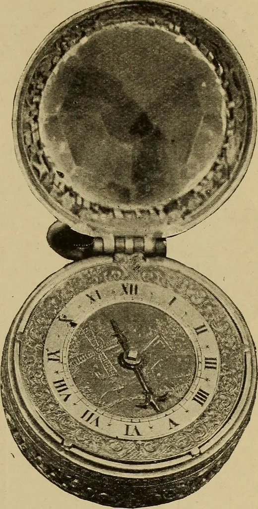 An illustration from Old clocks and watches & their makers : being an historical and descriptive account of the different styles of clocks and watches of the past, in England and abroad, to which is added a list of nearly twelve thousand makers, 1922, leaf 284
