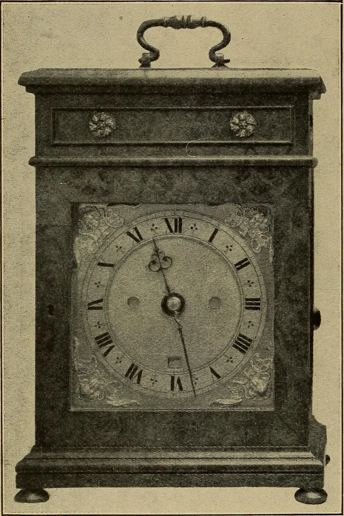 An illustration from Old clocks and watches & their makers : being an historical and descriptive account of the different styles of clocks and watches of the past, in England and abroad, to which is added a list of nearly twelve thousand makers, 1922, leaf 293