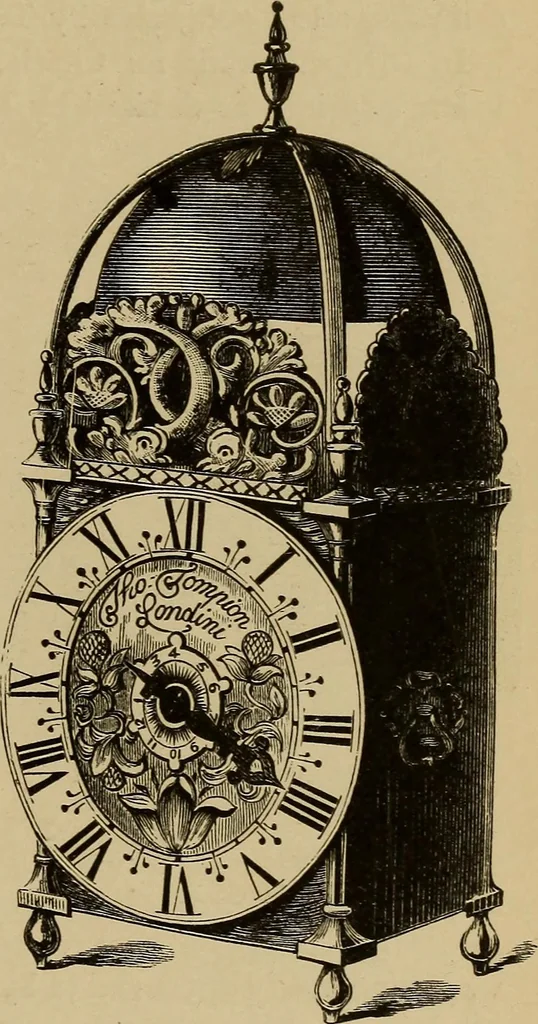 An illustration from Old clocks and watches & their makers : being an historical and descriptive account of the different styles of clocks and watches of the past, in England and abroad, to which is added a list of nearly twelve thousand makers, 1922, leaf 296
